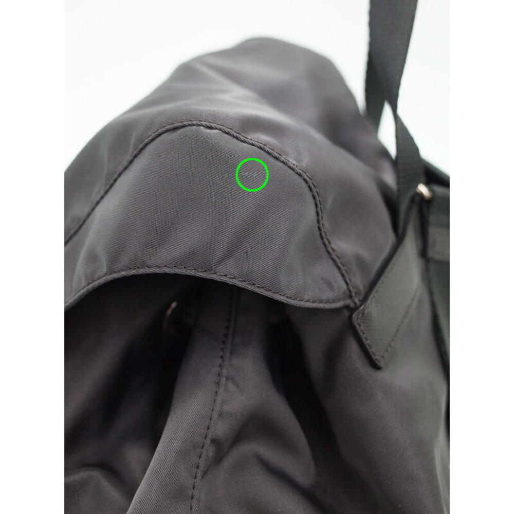 Prada Re Nylon Saffiano Leather Backpack Black - Picture 6 of 9